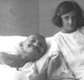 Mahatma Gandhi and Indira Nehru Delhi September 1924